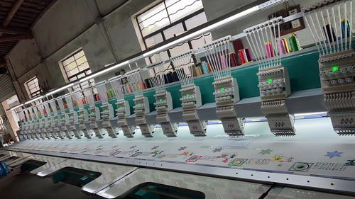 服裝廠幾個月的高速繡花機轉讓